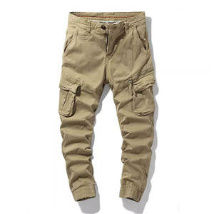 Pantalones Cargo Casuales Ligeros y a la Moda para Hombre, con Entrepierna Profunda, Tela de Pana, Banda Ancha y Color Personalizado para Primavera - Product Image 4
