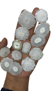 อัญมณีทรงหลังเบี้ยระบบควอตซ์แสงอาทิตย์ธรรมชาติ100% อัญมณีทรงหลวมทั้งสองด้านขัดเงาสำหรับเครื่องประดับหิน - Product Image 3