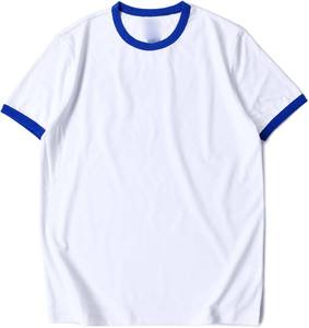 New Arrival High Quality Men's T Shirts Drop Shoulder ringer Cotton Street wear T-shirt Heavyweight Looser Fit Breathable Shirt - Product Image 5