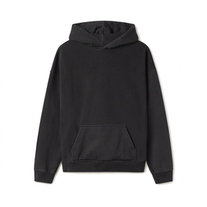 Sudadera con Capucha para Hombre, 300 g/m², Gruesa, para Invierno, con Logotipo Personalizado en la Parte Delantera, Hombros Caídos, Sudadera de Felpa, Sudadera Básica de Algodón Mezclado - Product Image 4