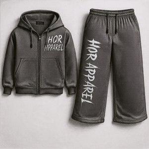 Conjunto de Sudadera con Capucha y Pantalones Deportivos de Dos Piezas, de Algodón Grueso de 320g, Ecológico, Lavado Ácido, con Cierre, para Hombre, Personalizable, de Alta Calidad - Product Image 6