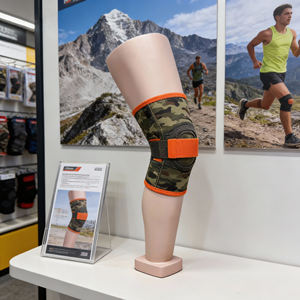 Maniquí de Pierna de Fibra de Vidrio Color Piel Irrompible con Postura de Pie para Exhibición de Ropa y Pruebas de Rodilleras - Product Image 1