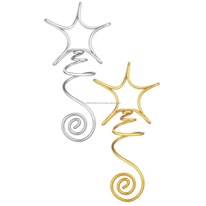 Charme rustique fait à la main Nativité étoile arbre Topper métal arbre de noël décoration Vintage moderne ornement par ambiance style de vie - Product Image 6