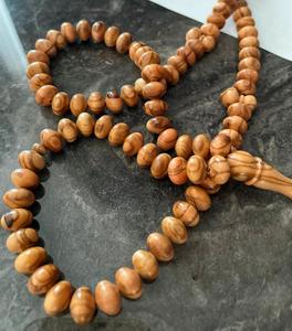 Tasbih en perles de bois, chapelet de prière islamique, accessoires religieux musulmans faits à la main pour le Zikr quotidien et les cadeaux - Product Image 3