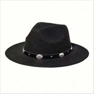 Sombrero Fedora de Fieltro Estilo Británico 2024, Sombrero de Ala Ancha para Caballero, Versátil, Casual, Estilo Vaquero - Product Image 5