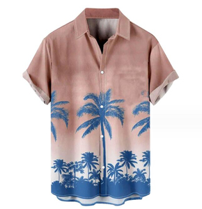 เสื้อเชิ้ตฮาวายชายหาดแขนสั้นพิมพ์ลายดิจิทัลแบบสั่งทำสำหรับผู้ชายสไตล์ลำลองฤดูร้อน - Product Image 4