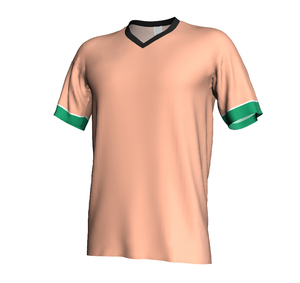 Nouveau style de maillot de football personnalisé pour hommes, 100% polyester, séchage rapide, respirant, écologique, col en V, manches courtes - Product Image 4