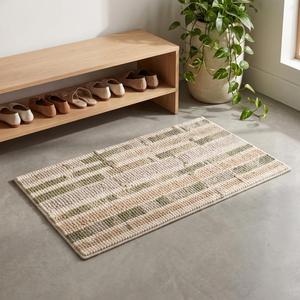 Exclusive Handwoven <b>Cream</b> <b>Beige</b> Wool Anti-Slip Medium Pile Area <b>Rug</b> with Solid Color Cotton Canvas Backing Modern Floor Carpet - Product Image 4