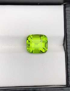 Piedra preciosa de peridoto facetada natural, peridoto verde premium suelto para la fabricación de joyas - Product Image 4