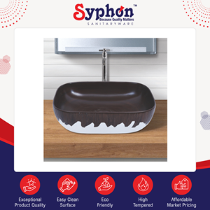 Lavabo Redondo de Cerámica con Acabado Pulido de Alta Calidad, el Más Vendido, de Origen Indio - Product Image 2