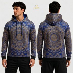 เสื้อฮู้ดฟลีซลายกาแล็กซี่สีม่วง เสื้อกันหนาวสตรีทแวร์ลายจักรวาล - Product Image 6