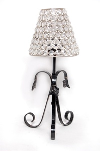 Lampe à thé élégante et personnalisée 2025, abat-jour en cristal frais pour les décorations de table de mariage pour les mariages de Noël - Product Image 2