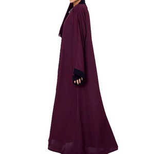 Vestido Abaya de Manga Ancha, Diseño Liso, Ropa Modesta, Proveedor Mayorista, Fabricante, Vestido Abaya de Manga Larga - Product Image 3