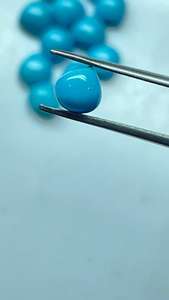 Nueva llegada: Cabujón de turquesa Natural Sleeping Beauty en forma de corazón, de la mina de Arizona, piedra preciosa suelta para joyería al por mayor, proveedor con MOQ. - Product Image 2