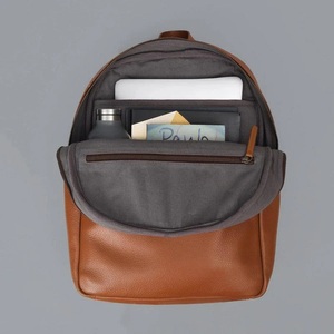 Leather <b>Backpack</b> for Men and Women Stylish Laptop <b>Backpack</b> Travel Casual School Work Everyday Bag - Product Image 3