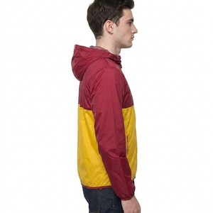 Men Color Block Hooded Windbreaker <b>Jacket</b> Zipper Closure Casual Sporty Outerwear Spring Lightweight Polyester Track <b>Jacket</b> - Product Image 6