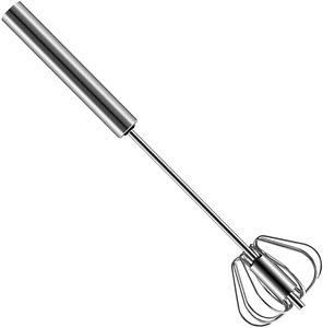 Stainless Steel Semi <b>Automatic</b> Hand Push Mixer <b>Stirrer</b> Whisk Blender for Egg Beater Cream Whipper Kitchen Utensil for Blending - Product Image 1