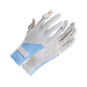 Gants de protection solaire en soie glacée pour femmes, légers, anti-UV, à doigts complets, pour les sports de plein air, le cyclisme, la conduite et l'été - Product Image 5