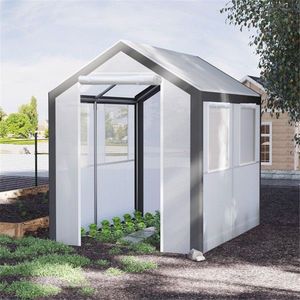 Mini Serra Moderna Facile da Montare con Struttura in Acciaio Zincato e PVC/PE per Uso Domestico e Giardino - Product Image 1