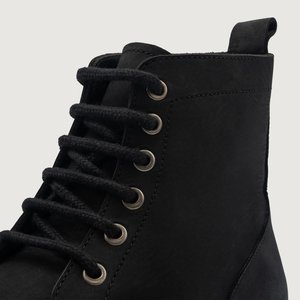 Zapatos Casuales de Moda, Zapatos de Vestir Elegantes 2026, Botas de Cuero Genuino Negro Nubuck Derby Personalizadas OEM al por Mayor - Product Image 5