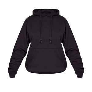 Sweat-shirt à capuche oversize en molleton de coton blanc pour filles, couleur sable, style streetwear, personnalisable pour femmes - Product Image 4