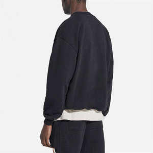 Casual Blank Heavy 380gsm French Terry 100 Cotton Custom Printing <b>Drop</b> Shoulder Crewneck <b>Box</b> Fit Oversized Sweatshirt For Men - Product Image 3