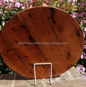 ถาดไม้ทรงกลมขัดเงา ประดับมุกอย่างประณีต สไตล์รักและเรือเดินสมุทร เหมาะสำหรับของที่ระลึกและของขวัญแต่งงาน - Product Image 5