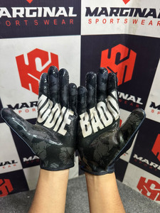 ถุงมือฟุตบอลแบบเต็มนิ้ว รุ่นใหม่ MARGINAL วัสดุ PU พิมพ์ลายแบบ Sublimation กันลื่น สำหรับกิจกรรมกลางแจ้ง ถุงมือกีฬาบุรุษ ถุงมือฟุตบอลทีมชาติอเมริกัน - Product Image 2