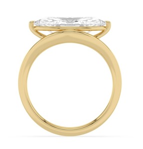Bague de fiançailles luxueuse en or rose 10 carats avec diamant de laboratoire taille marquise 3,03 CTW - Product Image 6