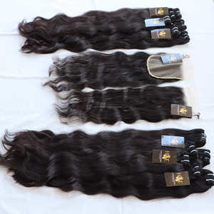 Hh uality holesale irgin air endors aw irgin ndian air roduits 100% naturel uman air undle ith wiss losure - Product Image 2