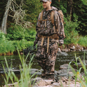 Veste de chasse camouflage pour homme avec doublure en polaire, toile polyester/coton, respirante et coupe-vent pour les activités de plein air en automne - Product Image 2