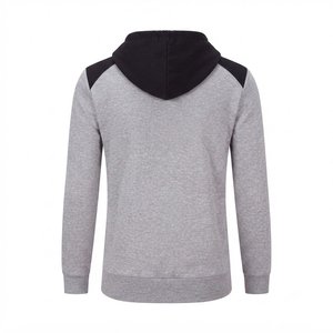 Nouveautés : Ensemble de survêtement gris personnalisé pour homme, couleur unie, tricoté, style décontracté, automne, sweat-shirts et pantalons à fermeture éclair intégrale - Product Image 4