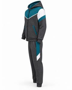 Zip Hoodie <b>Sweatpants</b> Two-Piece Sportswear Outfit Comfortable Sportswear Stylish Casual Zip Fashion Custom Logo Design Modern - Product Image 3