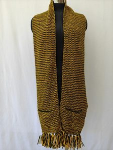 Elite Style Unisex Knitted <b>Scarf</b> - Fine Gauge Soft Winter Muffler - Custom Logo Elegant Ribbed Knit Wear - Product Image 5