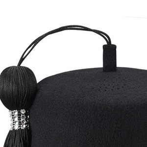 Chapeau Fez OES Blanc Pur avec Pompon, Diverses Couleurs, Service OEM, Régalia Maçonnique, Matière Feutre/Velours, Broderie Manuelle - Product Image 2