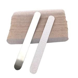 100pcs/lot Professional Double Sided Crystal Glass Nail <b>File</b> 100 Grit Reusable Sandpaper Nail Care Tool Color <b>Box</b> 25 - Product Image 1