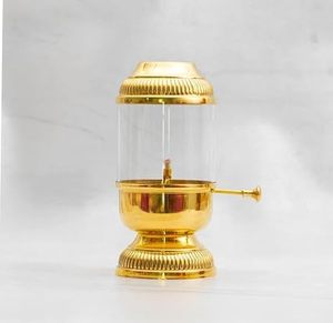 Brass akhand diya <b>Lamp</b> Aromatic Oil Burner Aromatherapy Diffuser All Season Use - Product Image 3