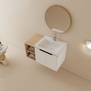 Mueble de Baño de 36 Pulgadas con Cierre Suave, Lavabo y Pequeños Estantes de Almacenamiento BVC07436WHLTK - Product Image 4
