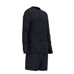 Ensemble de gardien de but Tonal Contour, maillot à col rond à manches longues, short, uniforme de football pour hommes, séchage rapide, écologique, respirant, polyester - Product Image 6
