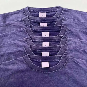 T-shirt vintage unisexe oversize en coton 100% 380 GSM, vierge, personnalisable, délavé à l'acide, pour hommes, vente en gros - Product Image 5