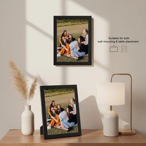 Best Solid Wood Handmade Vertical Photo <b>Frame</b> with Vintage Modern Design Full Color Printed <b>Wall</b> Mount/Tabletop - Product Image 2