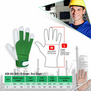 Guantes Mecánicos de Piel de Cabra, Resistentes al Calor, Antideslizantes, con Muñequera Ajustable, Resistentes, Suaves, Cómodos y Resistentes a la Abrasión - Product Image 6