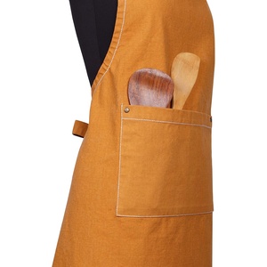Leather Bib <b>Apron</b> With Multiple Pockets For Barbers And Pet Groomers Workwear Classic Style - Product Image 5