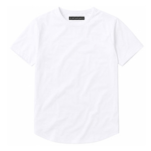 Camiseta de Manga Corta con Cuello Redondo para Hombre, Estampado en Serigrafía, Mezcla de Poliéster/Algodón, Casual, Transpirable, Corte Regular, Dobladillo Curvo - Product Image 4