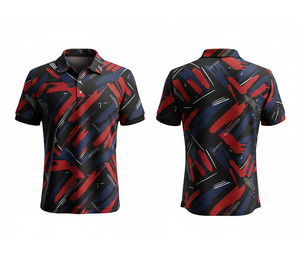 Dye Sublimation Polo Shirt for Sports and Casual Wear Manufacturer Supplier Durable Stitching for Men Women Youth Quick-Dry - Product Image 2