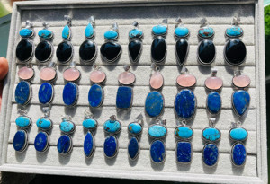 Latest 2024 New Gemstone Item Twin Pendant <b>for</b> Jewelry Real <b>Crystal</b> Rose Quartz Premium Quality Vintage Pendants Wholesale - Product Image 6