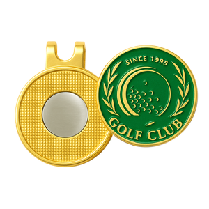 Clips de chapeau de golf portables et étanches en métal émaillé, personnalisables avec le nom de marque, pour cadeaux d'entreprise, vente en gros - Product Image 1