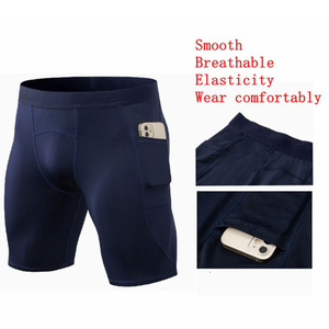 Pantalones Cortos Deportivos de Alta Calidad para Hombre, Pantalones Cortos de Compresión para Gimnasio con Bolsillos, Precio de Venta al por Mayor, Pantalones Cortos de Compresión para Hombre - Product Image 4