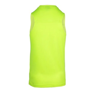 Camiseta sin mangas transpirable para hombre con diseño de logotipo personalizado para venta en línea al por mayor, ropa deportiva de color sólido para hombre. - Product Image 6
