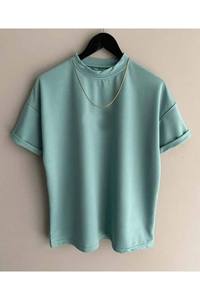 Camiseta Unisex Extra Grande con Cuello en V, Verde, de Poliéster, Estilo Urbano, Manga Larga, 300g, Transpirable, Ajuste Deportivo Ricsa - Product Image 3